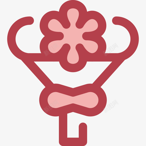 花束假日14红色图标svg_新图网 https://ixintu.com 假日14 红色 花束