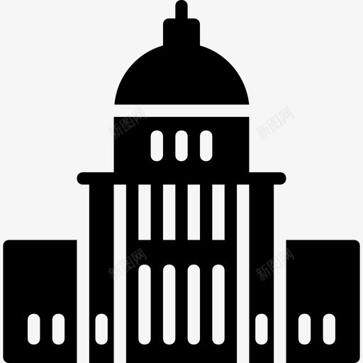 国会大厦纪念碑4号填充物图标svg_新图网 https://ixintu.com 国会大厦 填充物 纪念碑4号