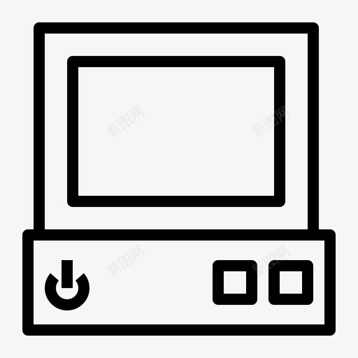 复古电脑经典电脑元件图标svg_新图网 https://ixintu.com 复古电脑 电脑元件 经典