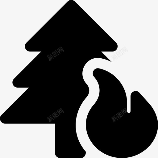 森林大火在森林8充满图标svg_新图网 https://ixintu.com 充满 在森林8 森林大火