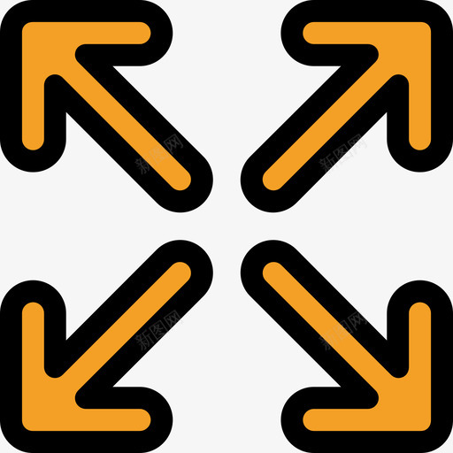 全屏网络界面4线颜色图标svg_新图网 https://ixintu.com 全屏 线颜色 网络界面4