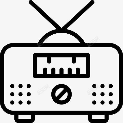 广播新闻媒体3线性图标svg_新图网 https://ixintu.com 广播 新闻媒体3 线性