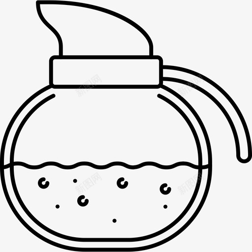 咖啡食品和饮料8128px线图标svg_新图网 https://ixintu.com 128px线 咖啡 食品和饮料8