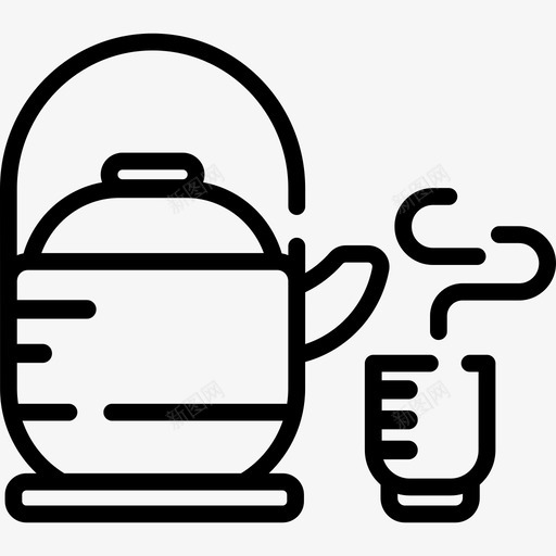 茶餐厅3线性图标svg_新图网 https://ixintu.com 线性 茶 餐厅3