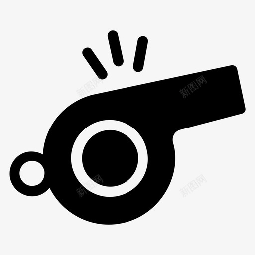 哨声警报哨帝国哨声图标svg_新图网 https://ixintu.com 体育哨声 哨声 帝国哨声 裁判哨 警报哨 足球和足球符号图标