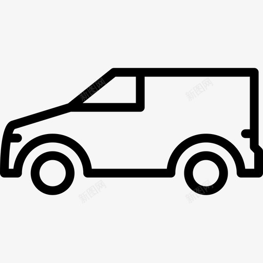 货车17号运输车直线型图标svg_新图网 https://ixintu.com 17号运输车 直线型 货车