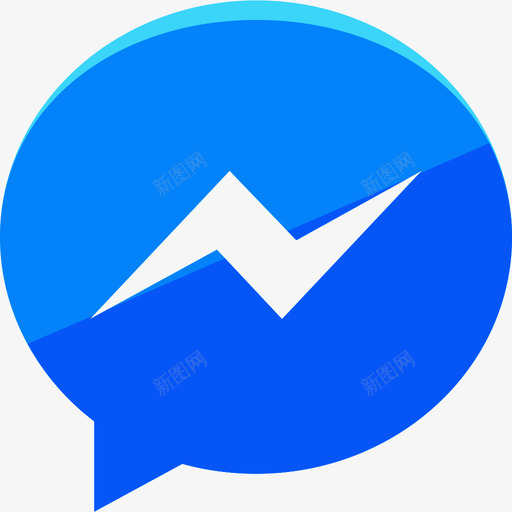 Messenger社交媒体13扁平图标svg_新图网 https://ixintu.com Messenger 扁平 社交媒体13