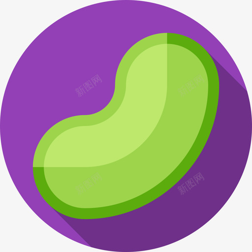 果冻豆糖果扁豆图标svg_新图网 https://ixintu.com 扁豆 果冻豆 糖果