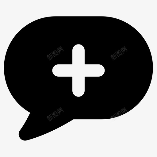 添加新的消息新的聊天图标svg_新图网 https://ixintu.com 新的消息 新的聊天 消息 消息聊天评论泡泡语音讲话谈话谈话 添加新的