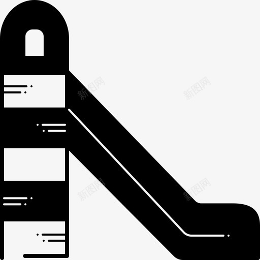 滑梯娱乐过山车图标svg_新图网 https://ixintu.com 娱乐 斜坡 滑梯 过山车
