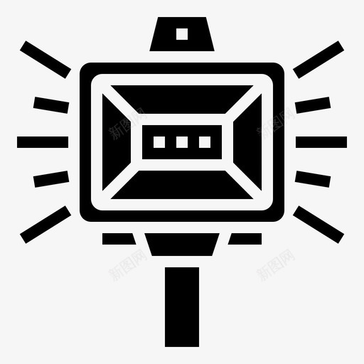 聚光灯发光电子标志图标svg_新图网 https://ixintu.com 发光电子标志 聚光灯