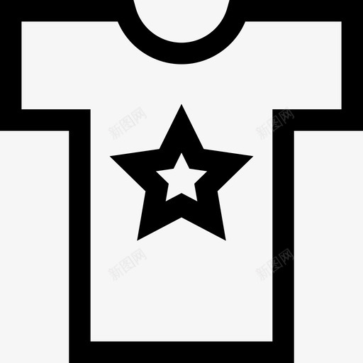 服装印花5线性图标svg_新图网 https://ixintu.com 印花5 服装 线性