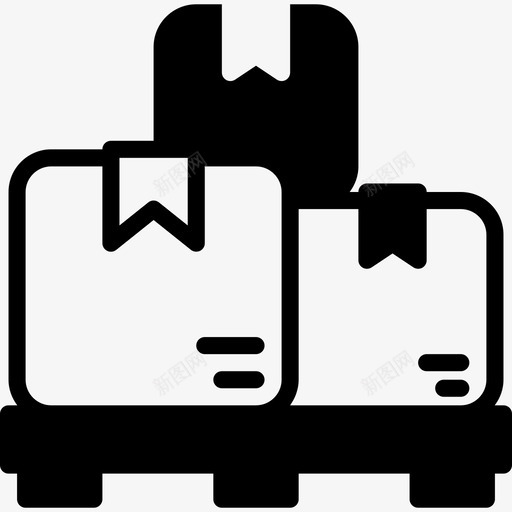 包装7号交货填充图标svg_新图网 https://ixintu.com 7号交货 包装 填充