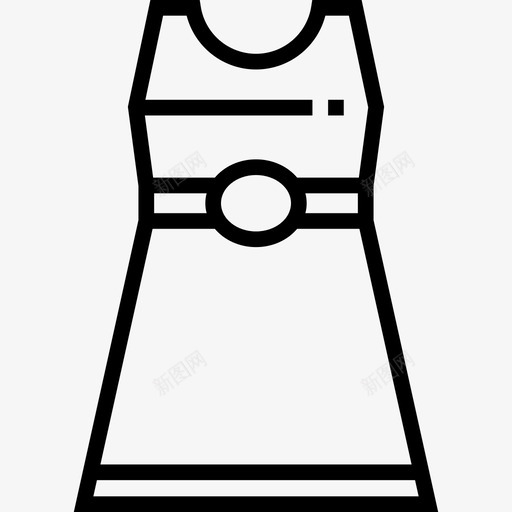 服装时髦款式9直线型图标svg_新图网 https://ixintu.com 时髦款式9 服装 直线型