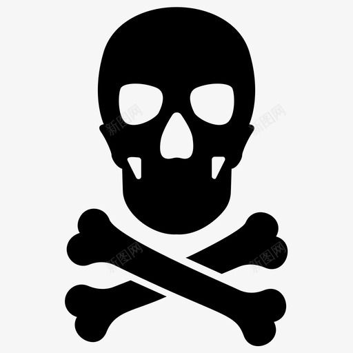 危险骨头快乐罗杰图标svg_新图网 https://ixintu.com 全球变暖铭文图标 危险 快乐罗杰 有毒 骨头 骷髅