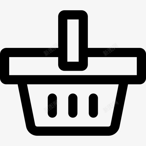 购物篮商务与管理2直线型图标svg_新图网 https://ixintu.com 商务与管理2 直线型 购物篮