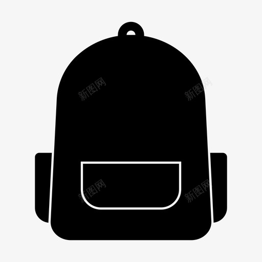 背包书包教育图标svg_新图网 https://ixintu.com 书包 学校 教育 背包