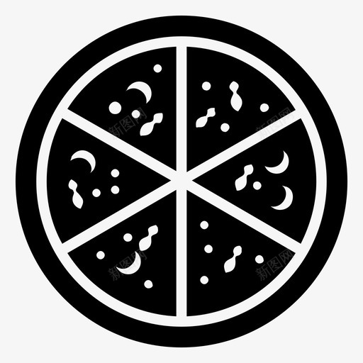 披萨片可食用快餐图标svg_新图网 https://ixintu.com 可食用 小吃 快餐 披萨片 烘焙产品字形图标 萨沃伊菜