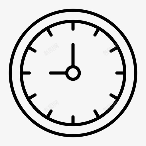 挂钟九点钟全天候图标svg_新图网 https://ixintu.com 九点钟 全天候 挂钟 时间