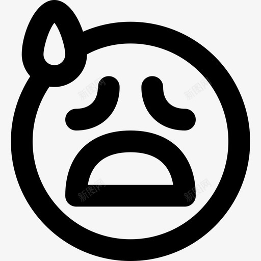 悲伤表情集4大纲图标svg_新图网 https://ixintu.com 大纲 悲伤 表情集4