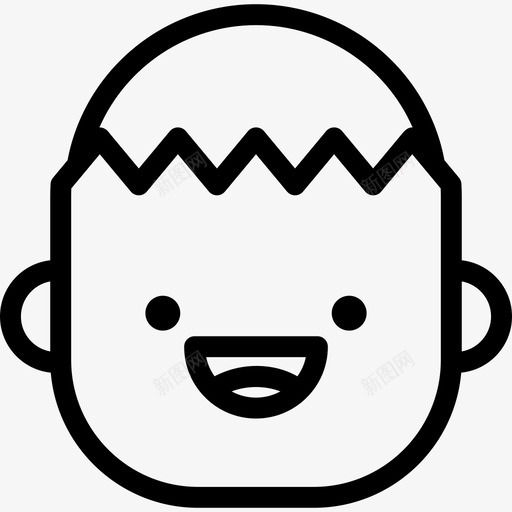 僵尸万圣节18直系图标svg_新图网 https://ixintu.com 万圣节18 僵尸 直系