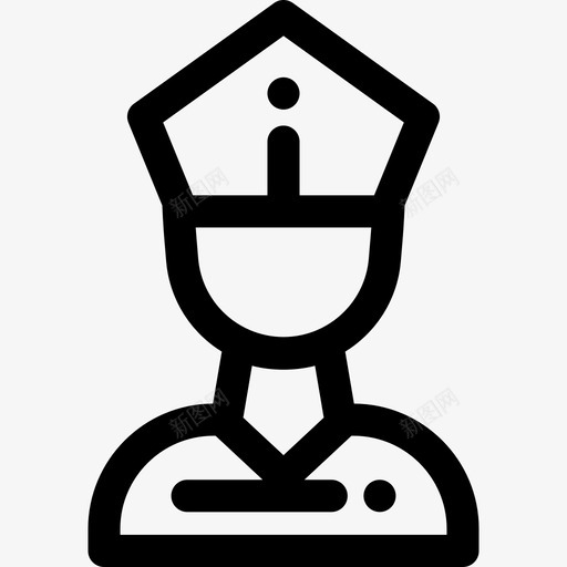 教皇复活节18直系图标svg_新图网 https://ixintu.com 复活节18 教皇 直系