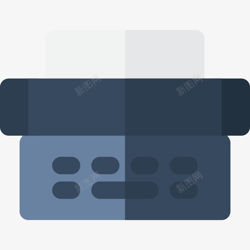 打字机商务和办公8扁平图标svg_新图网 https://ixintu.com 商务和办公8 扁平 打字机