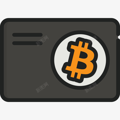 比特币信用卡3线性颜色图标svg_新图网 https://ixintu.com 信用卡3 比特币 线性颜色