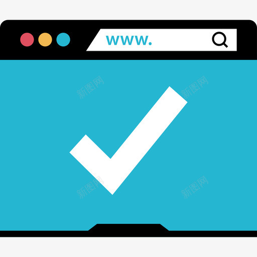 浏览器在线通信2扁平图标svg_新图网 https://ixintu.com 在线通信2 扁平 浏览器