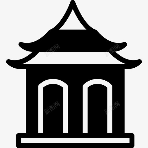 神龛宗教5填充图标svg_新图网 https://ixintu.com 填充 宗教5 神龛