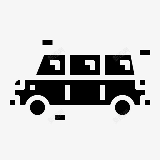豪华轿车汽车交通工具图标svg_新图网 https://ixintu.com 交通工具 汽车 豪华轿车 车辆 黑手党