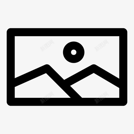 图像相框图库图标svg_新图网 https://ixintu.com 图像 图库 图片 土地 多媒体加粗 相框