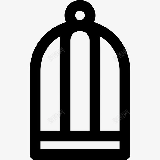 笼子宠物店4线性图标svg_新图网 https://ixintu.com 宠物店4 笼子 线性