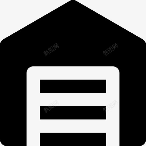 车库建筑施工6已填充图标svg_新图网 https://ixintu.com 已填充 建筑施工6 车库