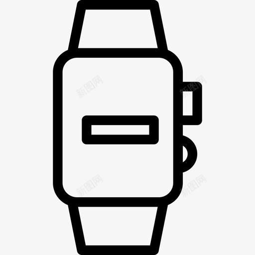 智能手表小工具2线性图标svg_新图网 https://ixintu.com 小工具2 智能手表 线性