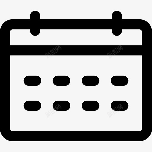 日历商务和管理2线性图标svg_新图网 https://ixintu.com 商务和管理2 日历 线性