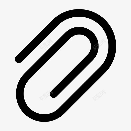 附加文件链接图标svg_新图网 https://ixintu.com 回形针 基本图标 所有尺寸 文件 链接 附加