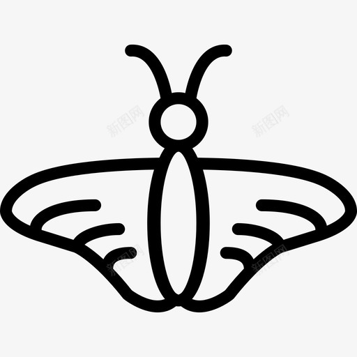 蝴蝶虫虫2线状图标svg_新图网 https://ixintu.com 线状 虫虫2 蝴蝶