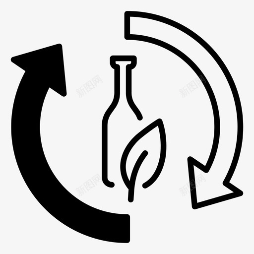 回收保护环保图标svg_新图网 https://ixintu.com 保护 再利用 回收 垃圾 环保 能源