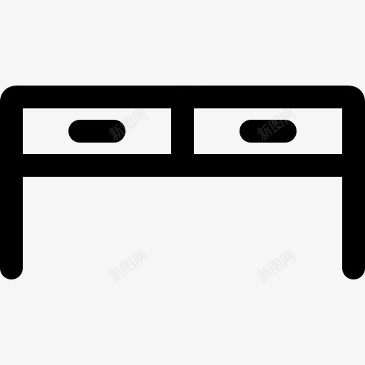 办公桌家具1832px线图标svg_新图网 https://ixintu.com 32px线 办公桌 家具18