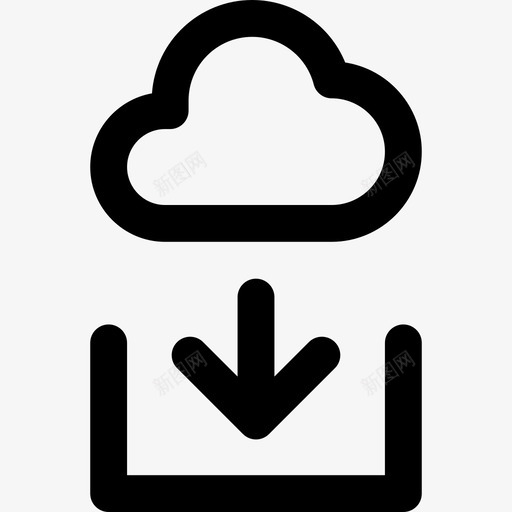向下发育14线性图标svg_新图网 https://ixintu.com 发育14 向下 线性