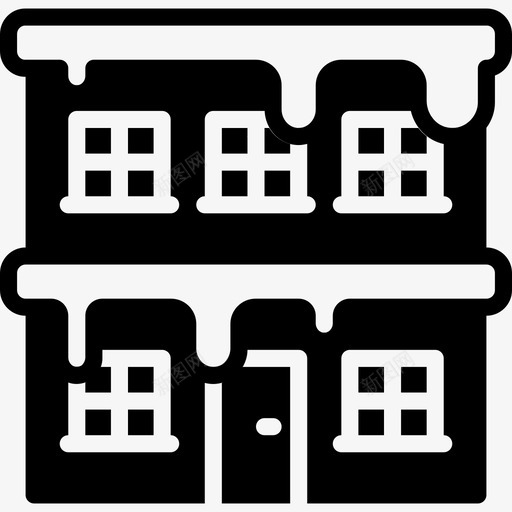 建筑冬季3填充图标svg_新图网 https://ixintu.com 冬季3 填充 建筑