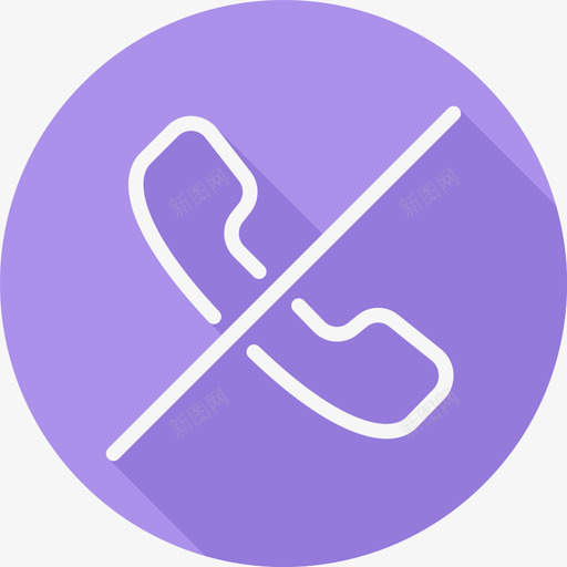电话通信和网络2扁平圆形图标svg_新图网 https://ixintu.com 扁平圆形 电话 通信和网络2
