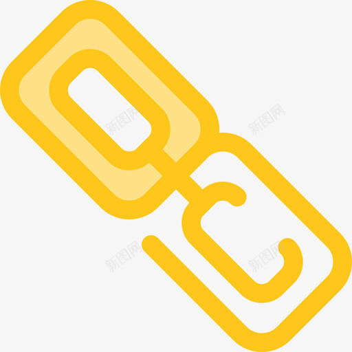 链接文本编辑器14黄色图标svg_新图网 https://ixintu.com 文本编辑器14 链接 黄色