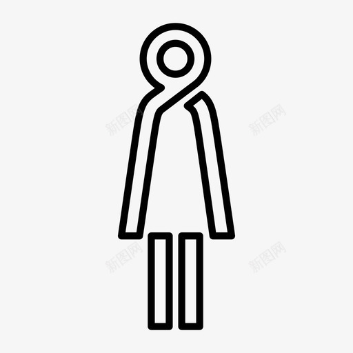 女人女孩人类图标svg_新图网 https://ixintu.com 人 人类 女人 女孩