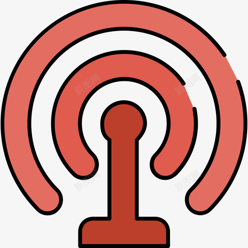 Wifi通讯17彩色128px图标svg_新图网 https://ixintu.com Wifi 彩色128px 通讯17