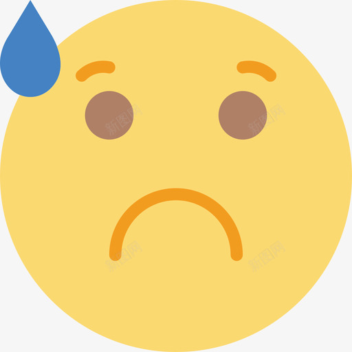 担心表情符号12平淡图标svg_新图网 https://ixintu.com 平淡 担心 表情符号12