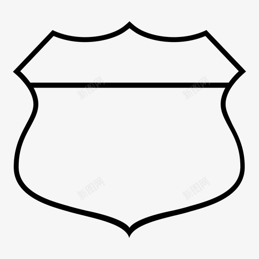 美国公路盾牌路标图标svg_新图网 https://ixintu.com 美国公路盾牌 路标