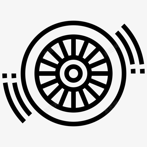 车轮自行车圆形图标svg_新图网 https://ixintu.com 圆形 自行车 自行车零件线 车轮 轮胎 零件