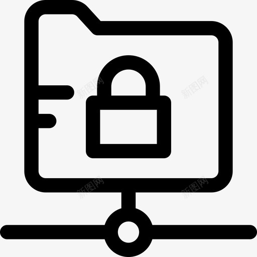 文件夹犯罪与安全线性图标svg_新图网 https://ixintu.com 文件夹 犯罪与安全 线性